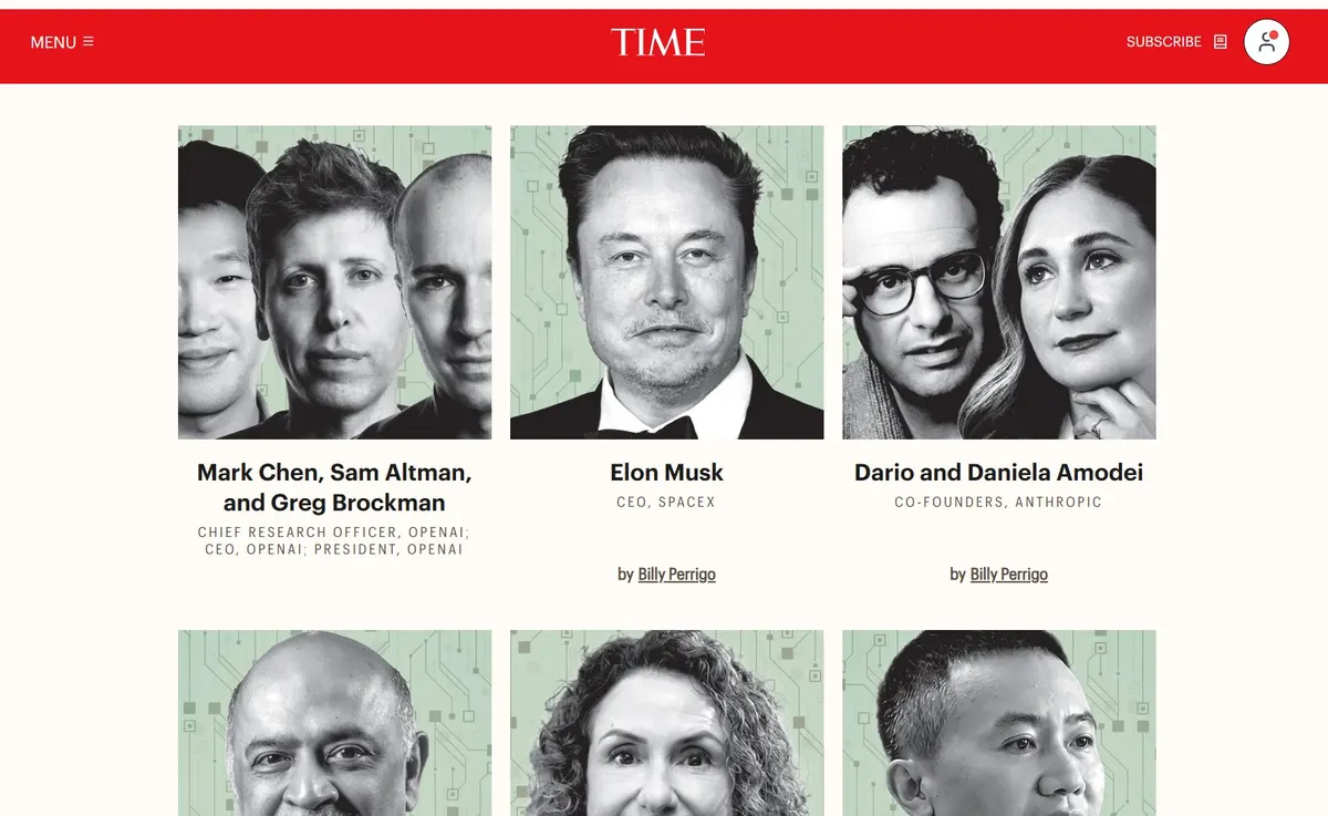 Українець потрапив до TIME100 AI: хто у списку найвпливовіших у ШІ